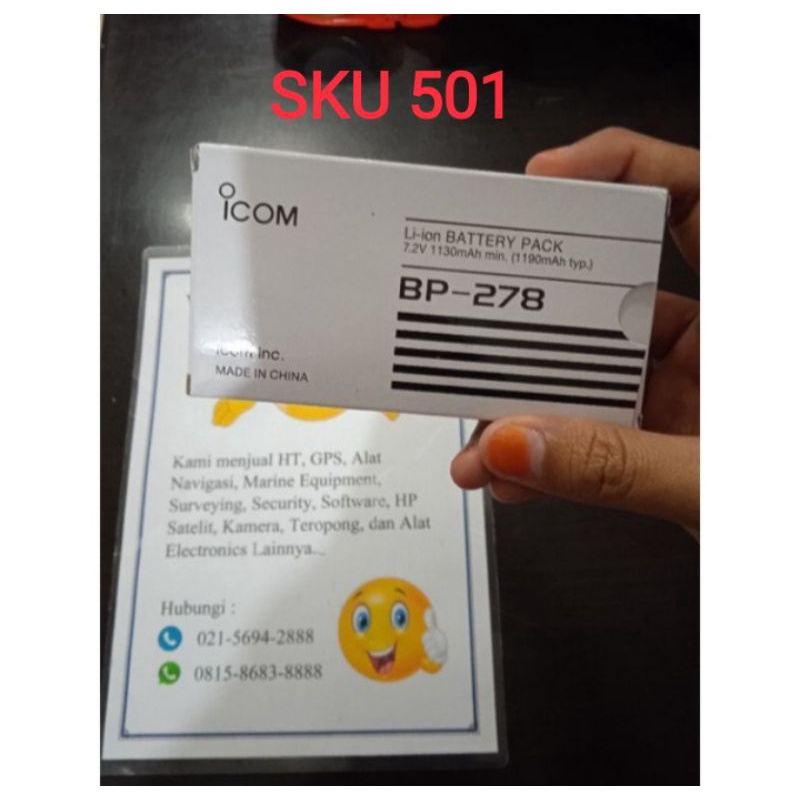BATTERY ICOM BP278 ORIGINAL