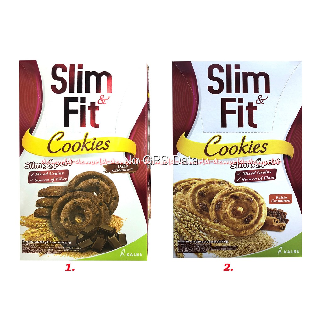 Slim Fit Cookies Slim Expert Rasa Raisin Cinnamon 220gr Cemilan Diet