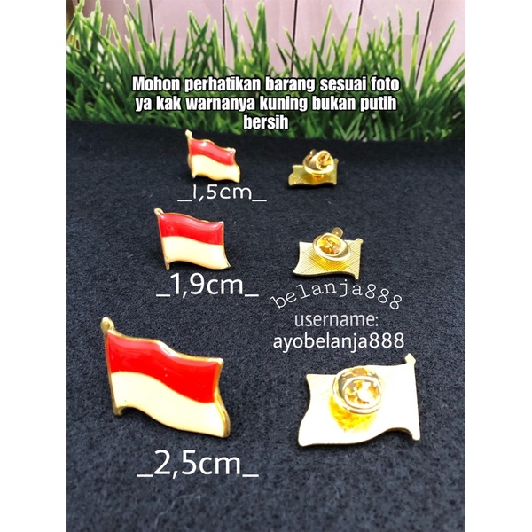 Pin bendera Indonesia pin bendera merah putih