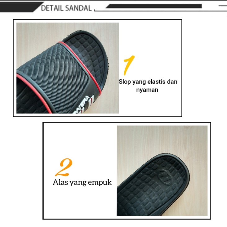 gos NEW ERA MB E 11141 Sandal Selop Karet Pria Dewasa Anti Slip Original