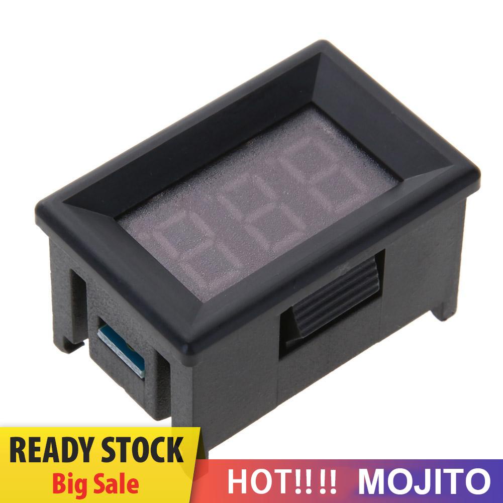 MOJITO Mini 0.36in DC 2.4V-30V 2-Wire LED Digital Display Panel Battery Voltmeter