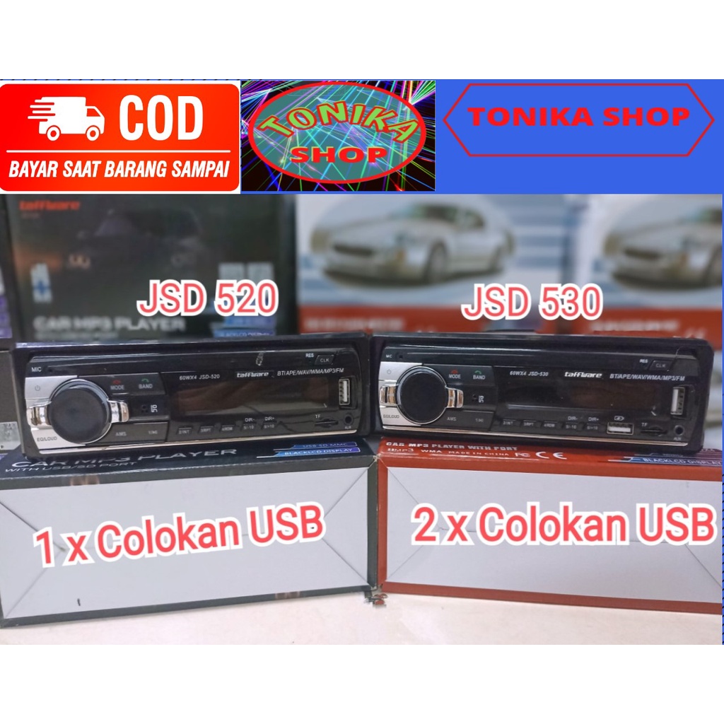 Tape Mobil Bluetooth head unit Single Din Tip tep type mp3 Audio Multifungsi USB MP3 FM Radio AUX card reader murah buat universal mobil