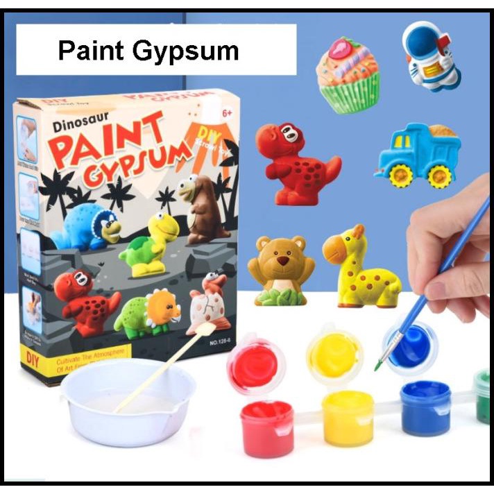 

Mainan Diy Prakarya Stone Painting Mewarnai Melukis 3D Paint Gypsum