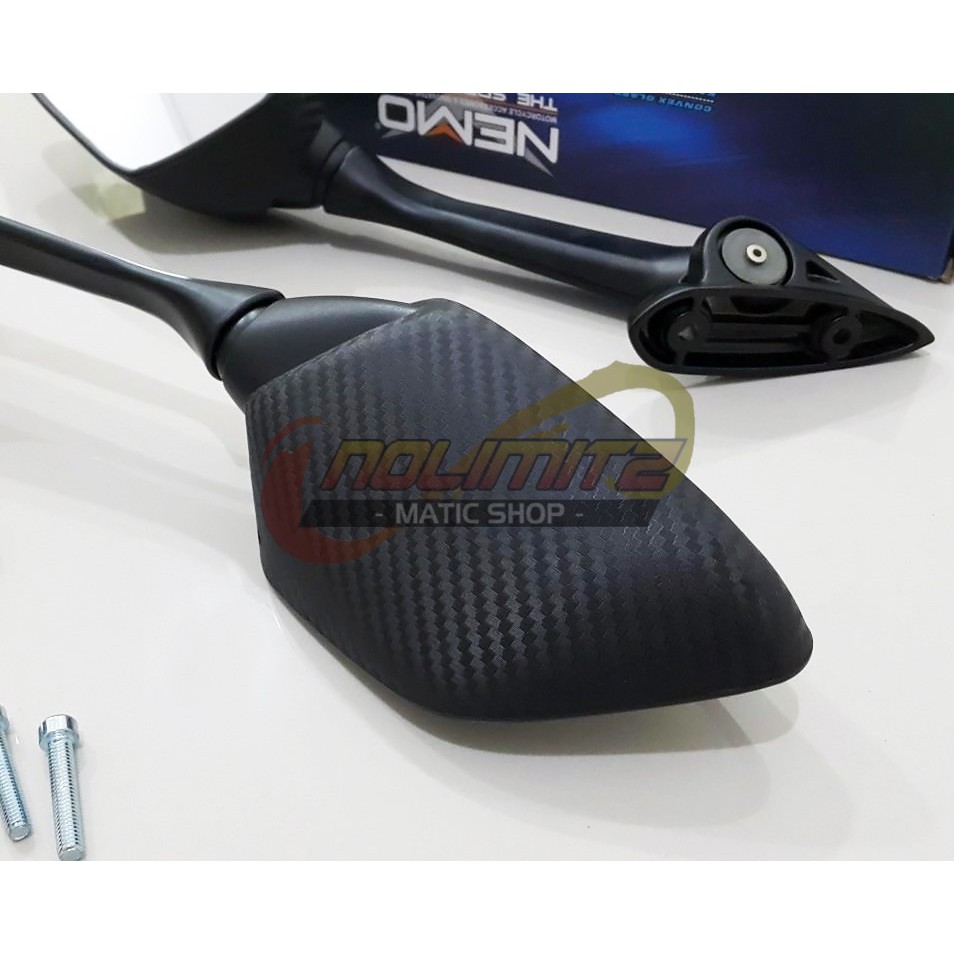 Spion NEMO R25 Carbon Breket Tebal Yamaha NMAX