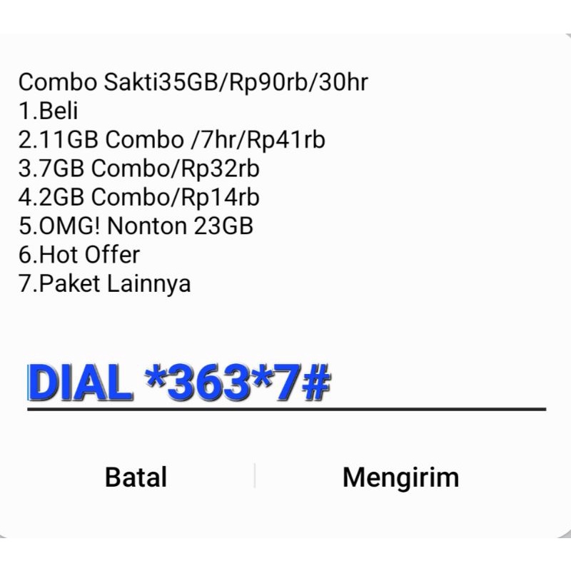 KARTU SAKTI TELKOMSEL KARTU PERDANA TELKOMSEL COMBO SAKTI 4.5GB VARIASI