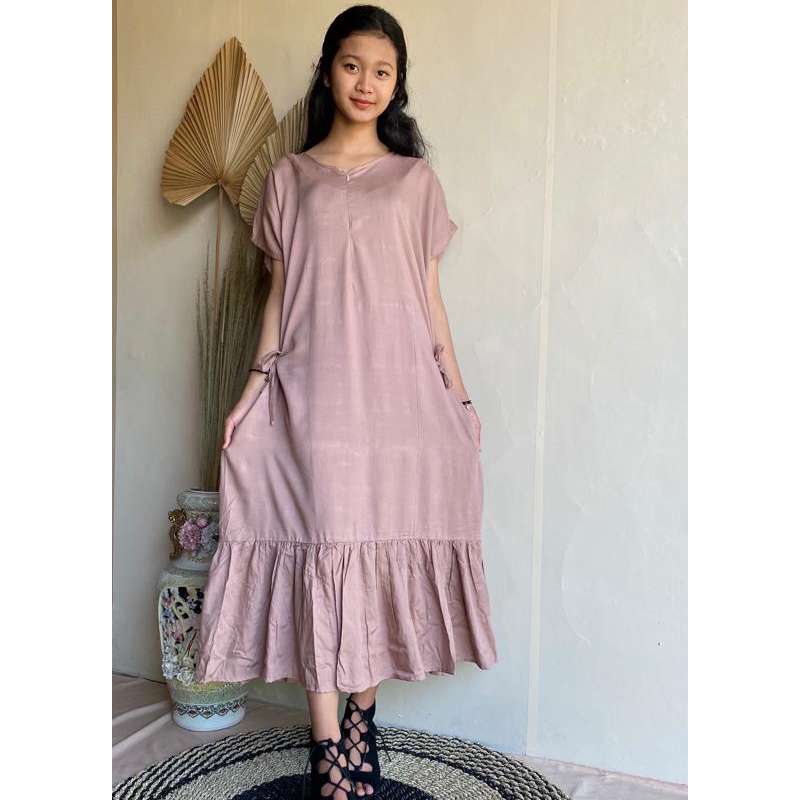 BAJU DASTER KEKINIAN MURAH Dress Daster Viral Model Terbaru Polos Lengan Pendek Model Rempel