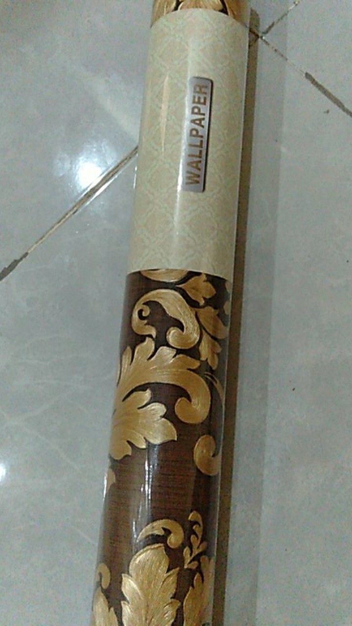 Wallpaper Dinding Vinyl Bertekstur  Timbul Dan Premium