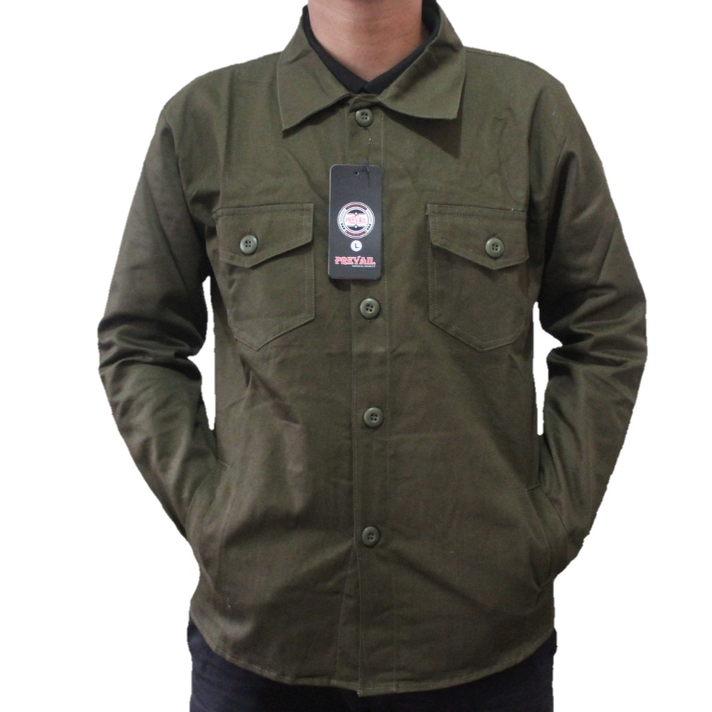 Jaket Canvas Wolv Jaket Wolv Jaket Pria Jaket Unisex