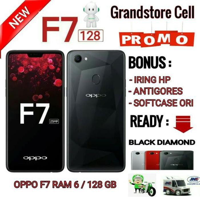 Harga Murah Hp [Gadget] OPPO F7 PRO RAM 6 /128 GARANSI RESMI OPPO INDONESIA - Hitam Handphone