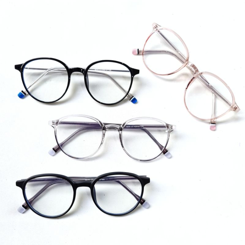 Frame Kacamata + Lensa Anti Radiasi Oval 8316