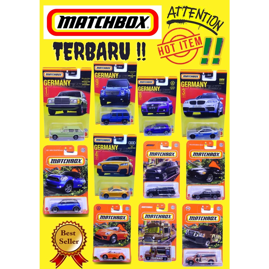 Matchbox MBX Mini CountryMan Ford Interceptor Ice Cream King Mitsubishi Audi Bebas Pilih Varian Murah Original