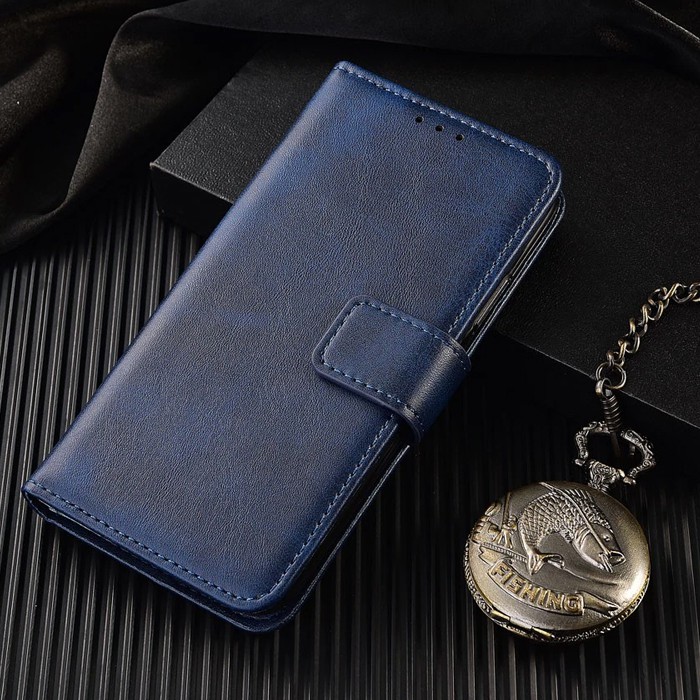 Flip Case Samsung Note 10 Plus - Casing Samsung Note 10 Plus Case Leather Cover Wallet