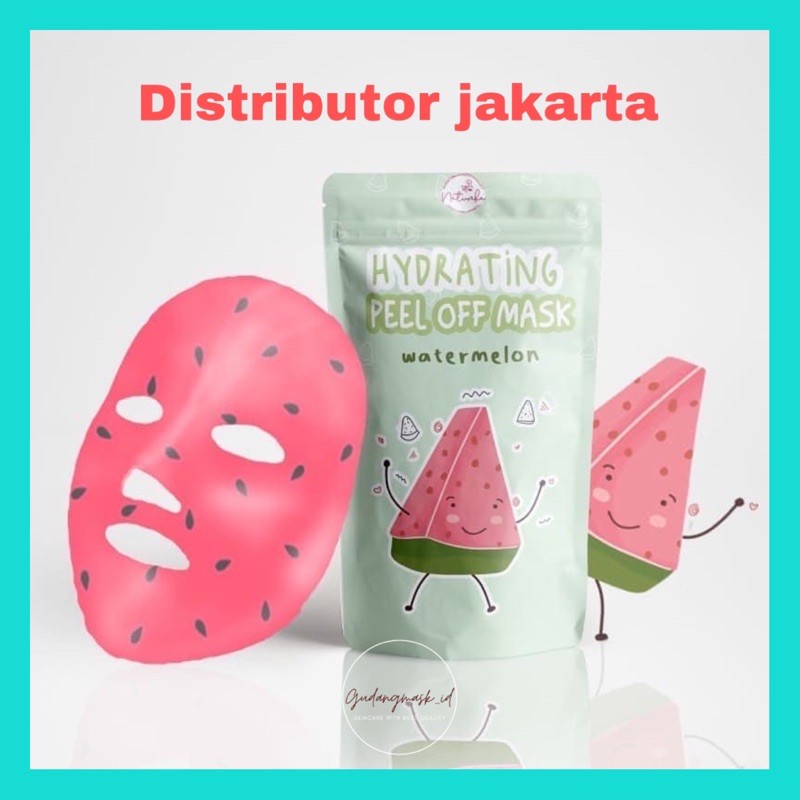 [DIST] 10gr Peel off mask natureka / masker semangka / natureka peel off mask / watermelon mask