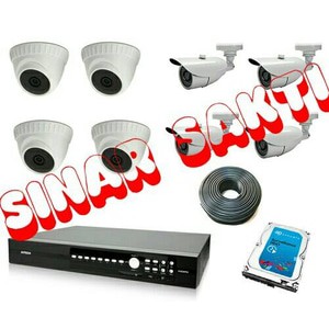 Murah Paket Cctv Full HD 1080p 2MP ( dvr 16ch + 8bh cctv )