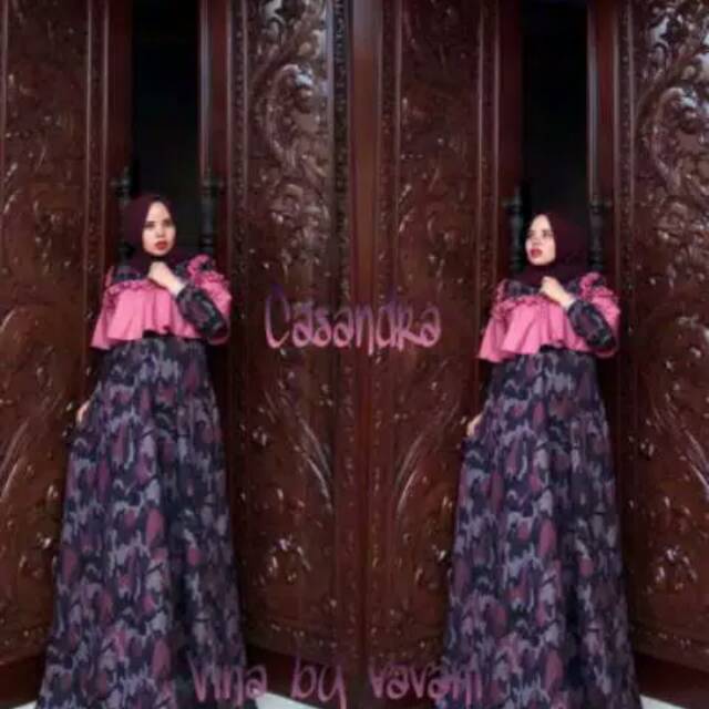 DRESS GAMIS CASANDRA VINA BY VAVANI ORIGINAL