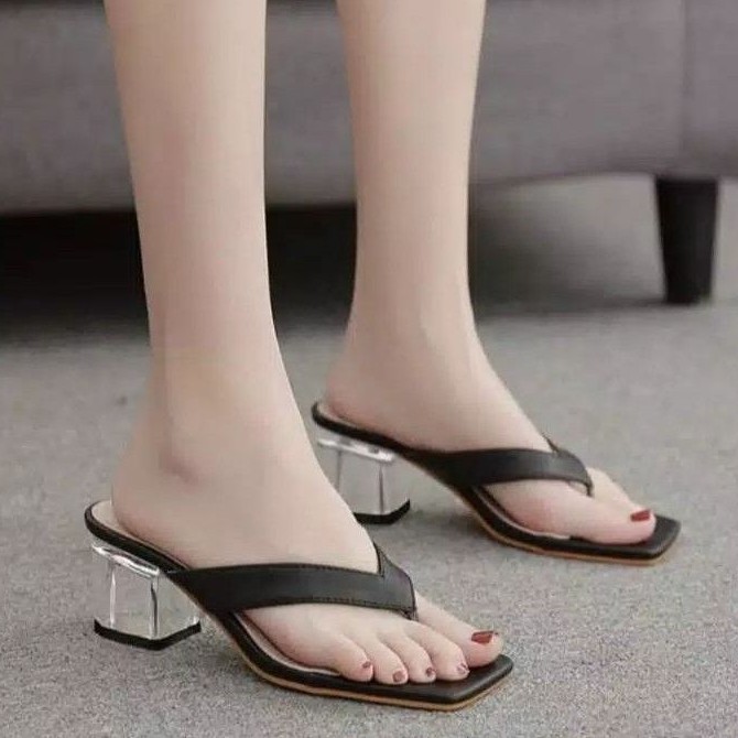 SANDAL JEPIT KACA WANITA KOREA
