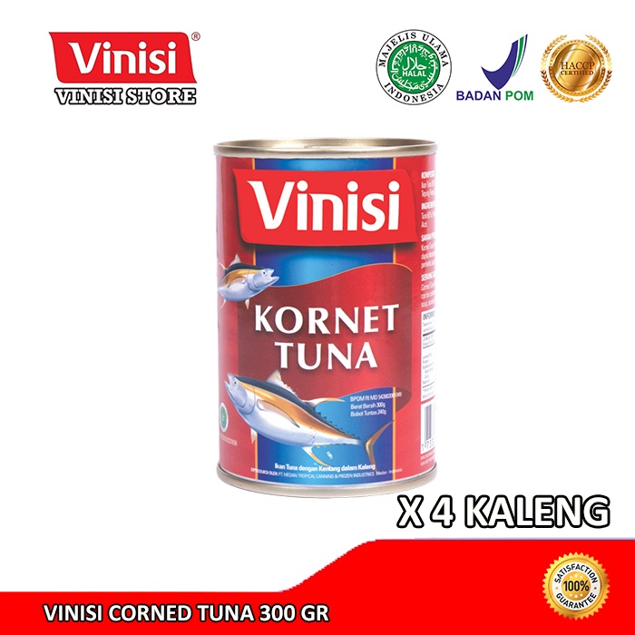 

Paket 4 Kaleng Vinisi Corned Tuna 300 Gr