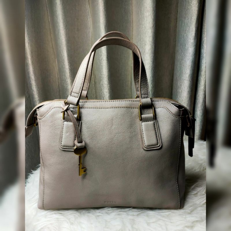 Tas Selempang Wanita Jacqueline Satchel Crossbody Taupe