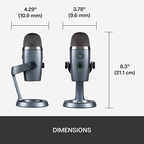 BLUE Microphones Yeti NANO - Premium USB Microphone - Shadow Grey