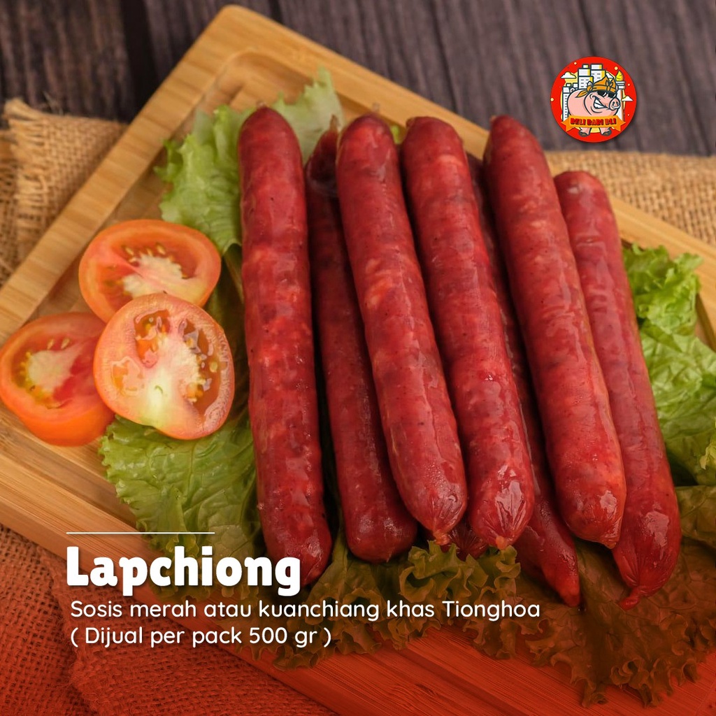 

LAPCHIONG SOSIS MERAH CHINESE SAUSAGE BABI BALI ASLI ENAK BERKUALITAS LAPCHEONG