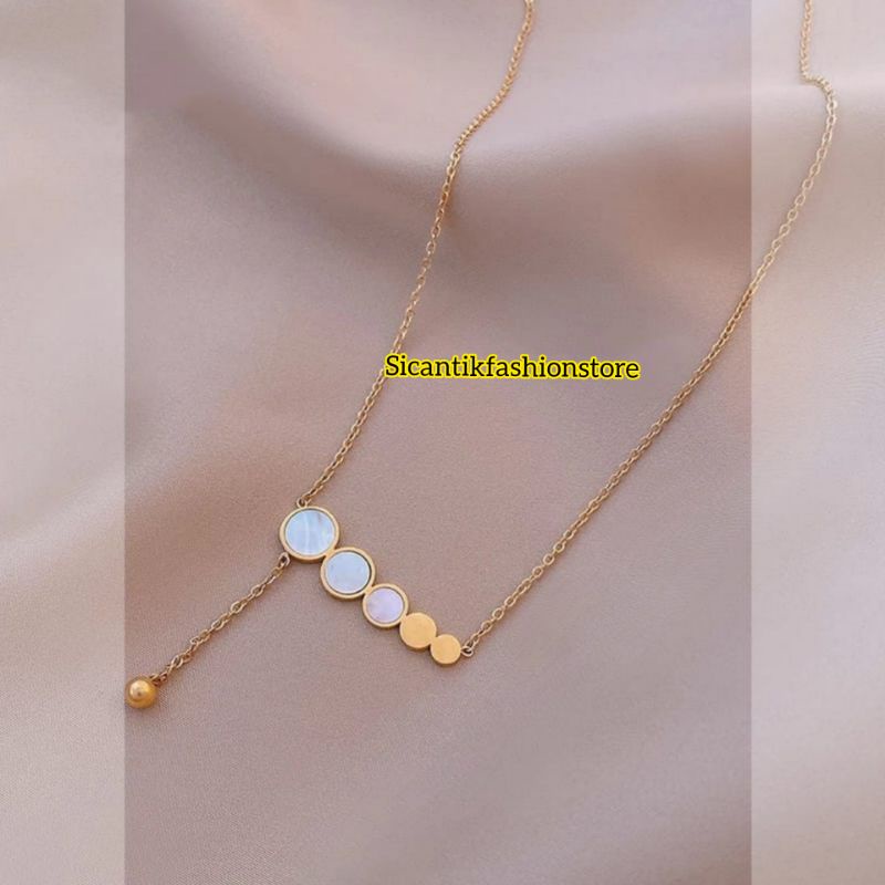 Kalung Titanium Wanita Terbaru Anti Karat selamanya Kalung Wanita Terlaris Fashion Wanita Mewah Kekinian