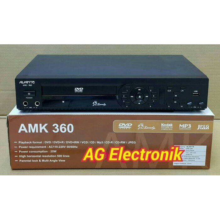 Promo DVD Player Super Karaoke AVANTE AMK 360 Limited