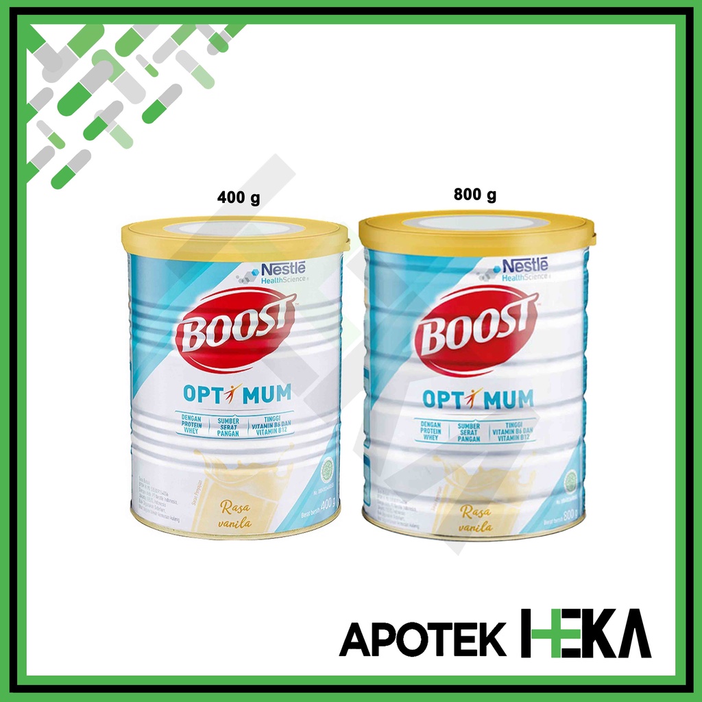 Boost Optimum Kaleng 400 g / 800 g - Susu Bubuk Whey Protein Lansia (SEMARANG)