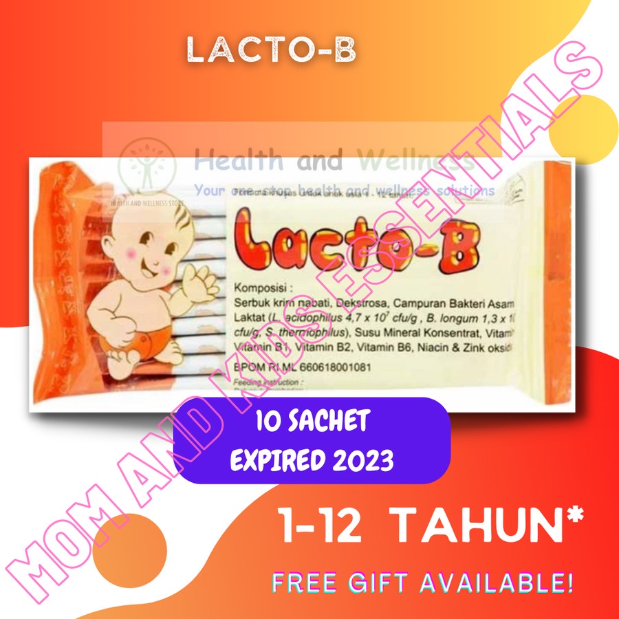 LACTO B LACTOB 10 SACHET PENCERNAAN BAYI PROBIOTIK PREBIOTIK LACTO-B
