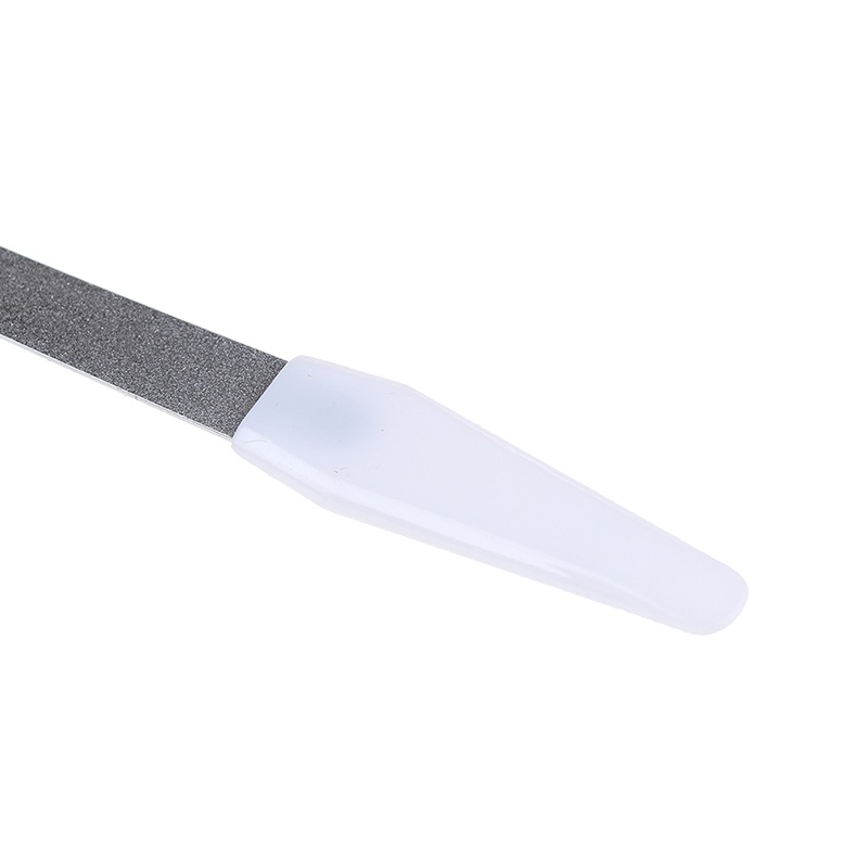 Kikir Kuku Dua Sisi Bahan stainless steel metal Untuk manicure pedicure