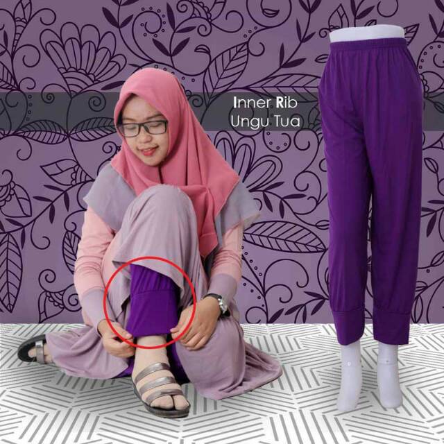 Paket Hemat Isi 3pcs Celamis Aladin / Celana Dalaman Gamis Aladin / Celamis Aladin Kaos / Inner Gamis Aladin / Celana Harian Model Aladin / Celana Dalaman Gamis Aladin Wanita