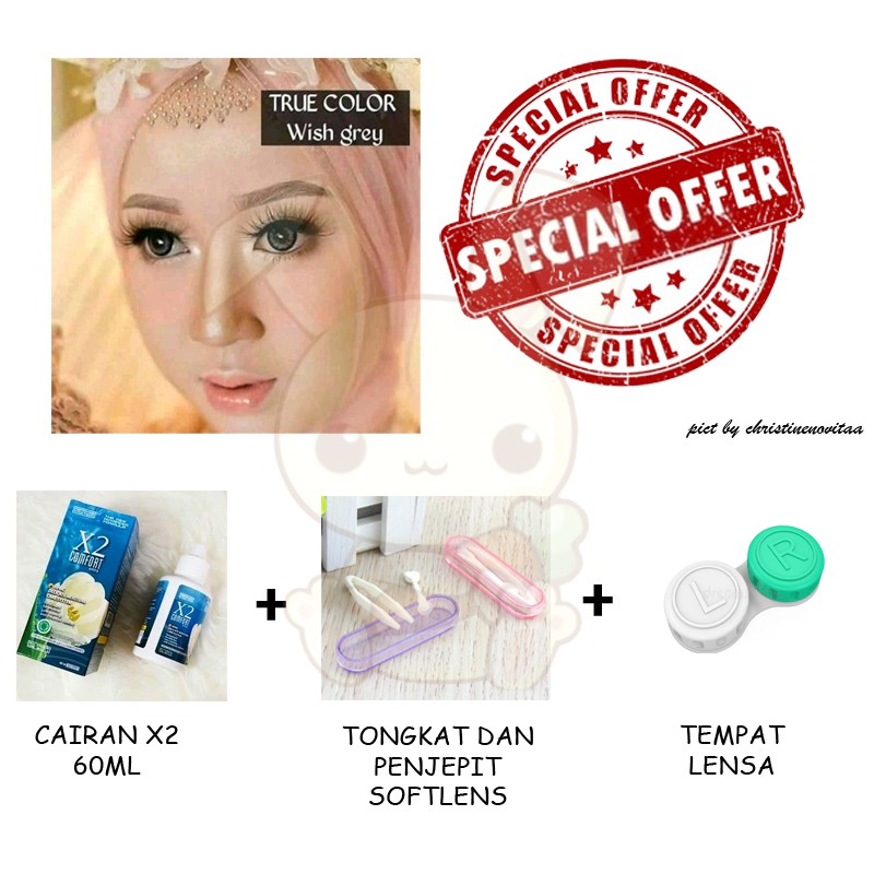 Softlens LIVING COLOR WISH 16mm - Normal - Paket Softlens Pemula