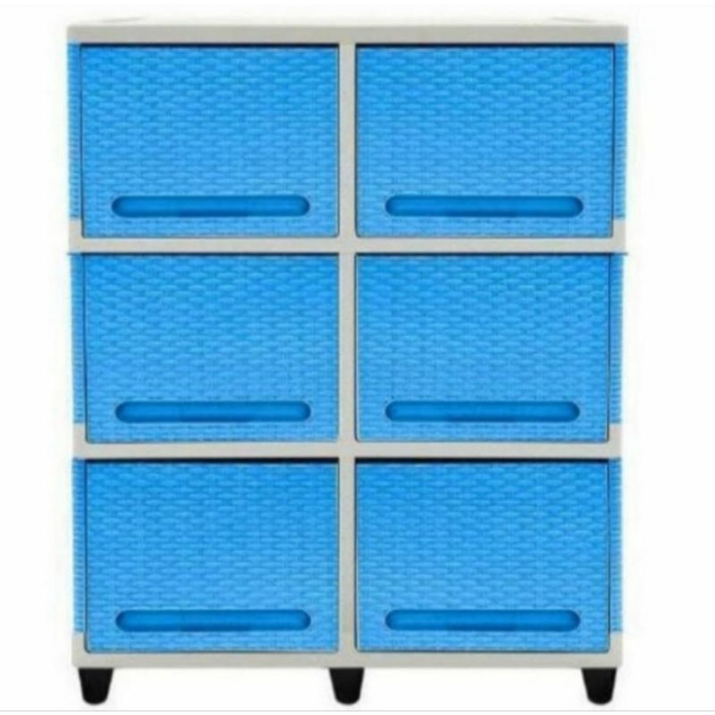 Lemari Plastik Club Double Flip 3 Susun