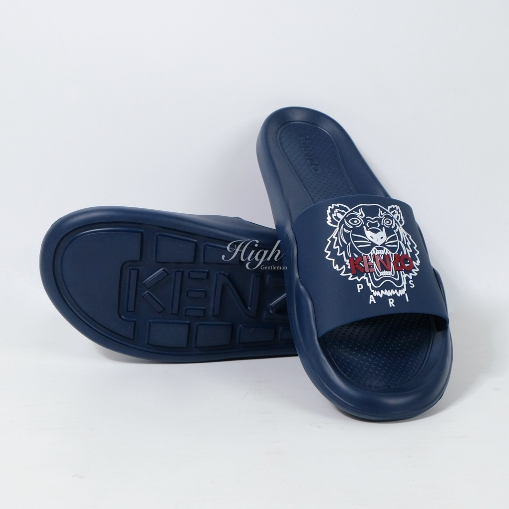 Knzo FW22 Tiger Slides Midnight Blue 100% Original