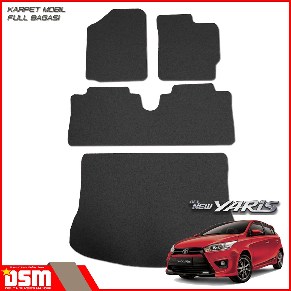 Karpet Mobil Toyota All New Yaris - Full Bagasi / Karpet Mie All New Yaris