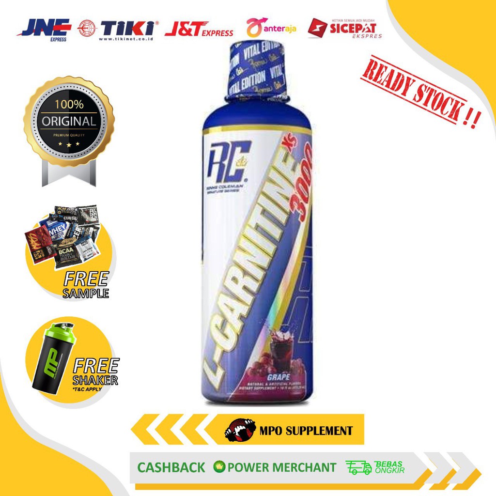 Ronnie Coleman Lcarnitine XS 3000 RC L Carnitine Pembakar Lemak 16oz