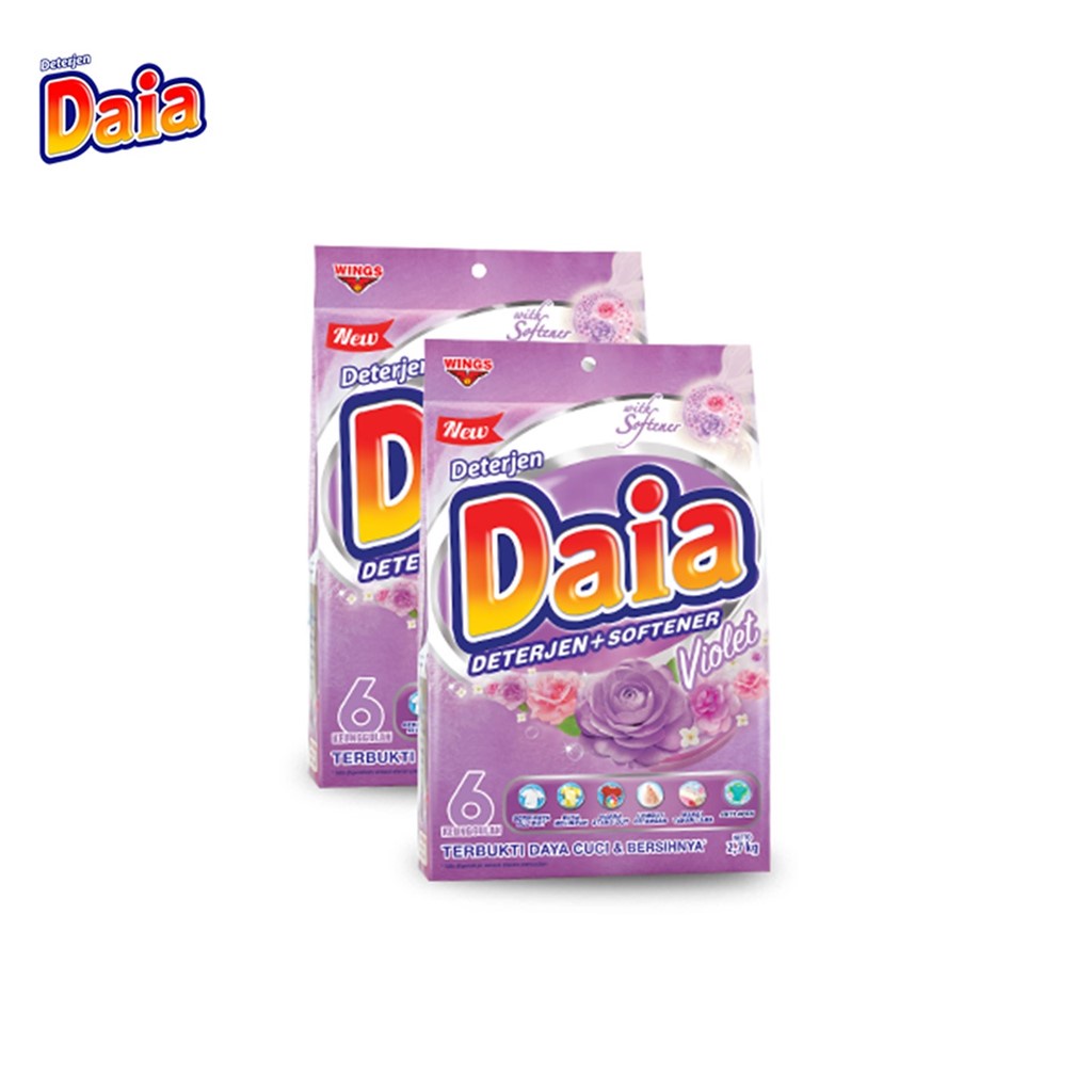 Daia Deterjen Bubuk Violet 2,7 kg x2