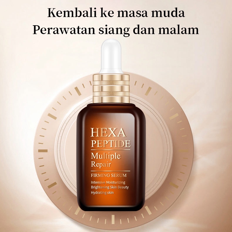 【O'RANNLE】ANTI PENUAAN ANTI KERUT LINGKARAN HITAM MUMUTIHKAN MENCERAHKAN-50ml Serum hexapeptida anti kerut mengencangkan wajah Serum Anti penuaan  Penuaan dini Garis keriput dibagian mulut Anti kerut mengangkat Melembabkan Anti kerut