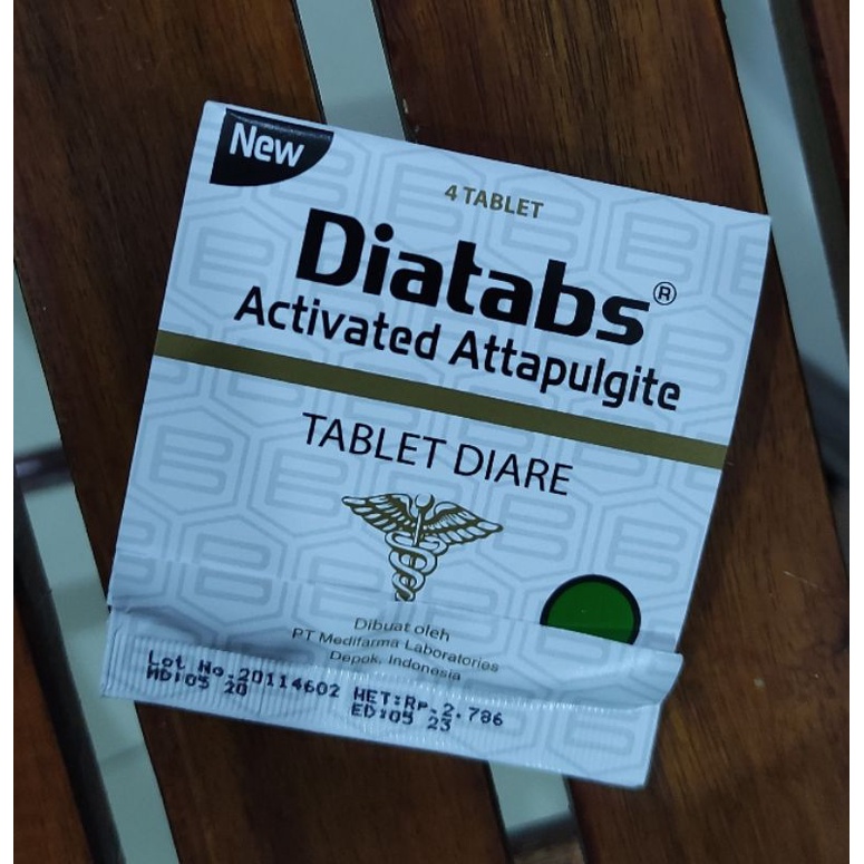 New Diatabs 4 Tablet / Obat Diare / Mengurangi Frekuensi buang air besar