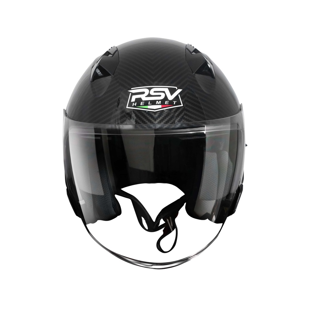 HELM RSV SV300 CARBON GLOSSY BUNDLING VISOR DARKSMOKE / IRIDIUM SILVER