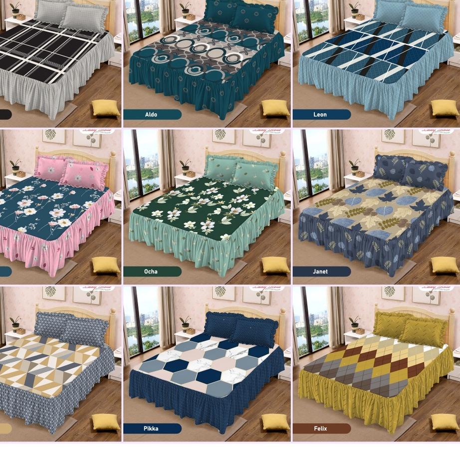 Update Lady Rose - Sprei Rumbai King 180x200 Motif Okta Felix Alex Malva Aldo Pikka Ocha Janet Nadya