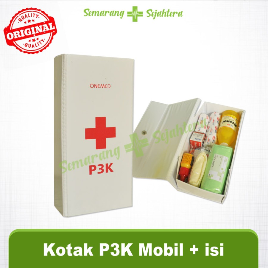 Kotak P3K Mobil Lengkap dengan isi - Tempat Obat dan P3K - Kotak P3K portable - Kotak P3K Kecil