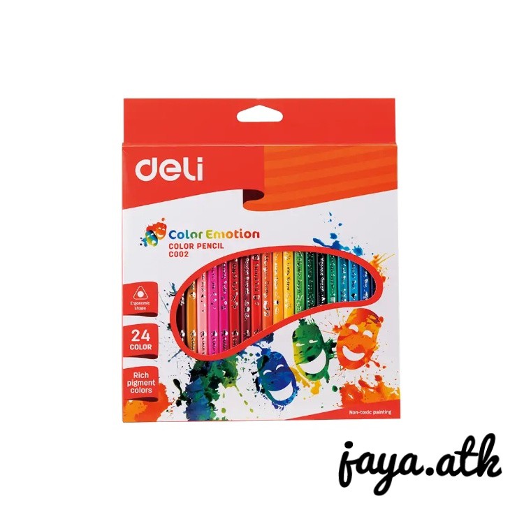 

Pensil Warna 24 Warna E-C00220 Color Emotion Deli