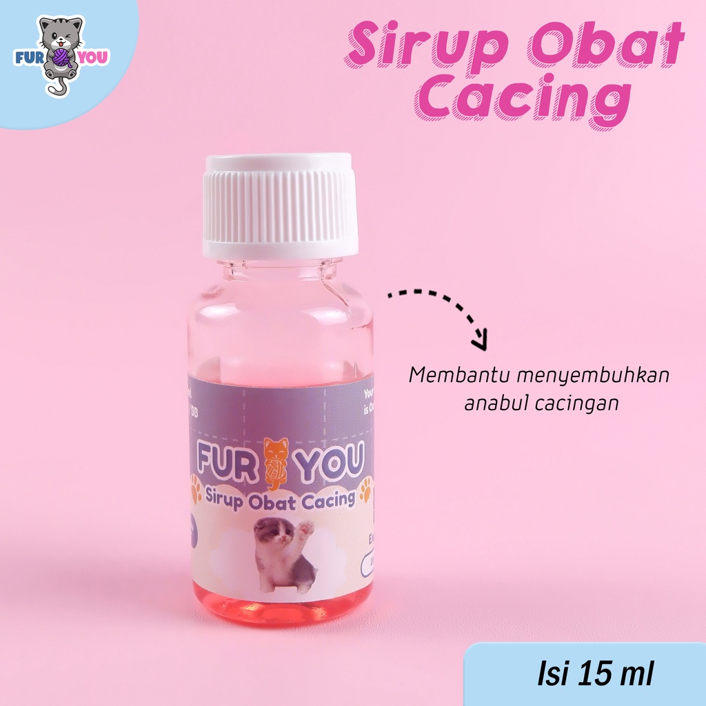 Fur You sirup cacing obat cacing kucing ampuh membasmi cacingan pada anabul termurah