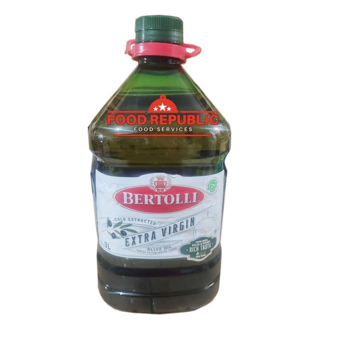 

BERTOLLI EXTRA VIRGIN OLIVE OIL 3 LITER - MINYAK ZAITUN MURNI HALAL DFBH5612DF