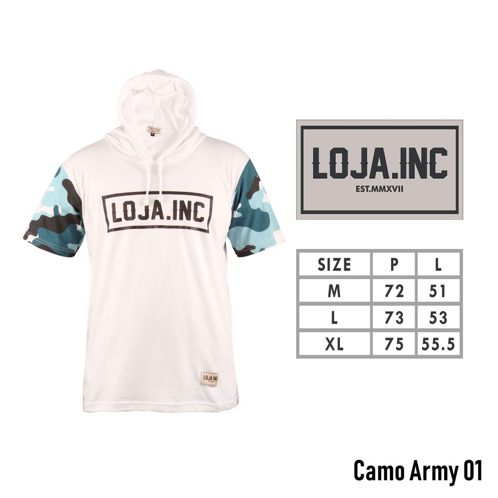 Kaos Baju Hoodie Pria Motif 16 - Army - kaos Hoodie - baju original LOJA