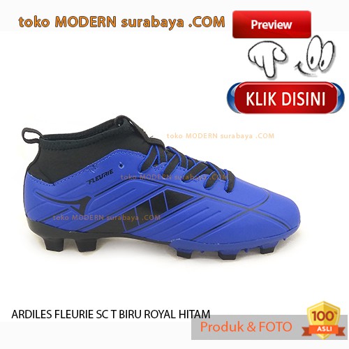 ARDILES FLEURIE SC T BIRU ROYAL HITAM sepatu olahraga sepak bola