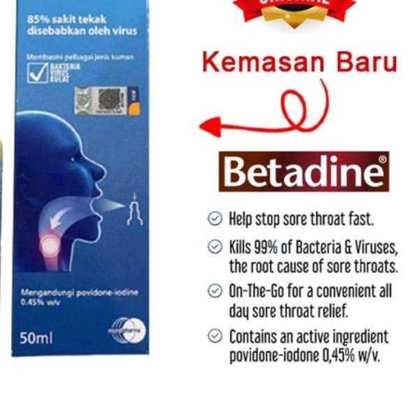 ❈ BETADINE THROAT SPRAY 50ml / NASAL SPRAY ♨