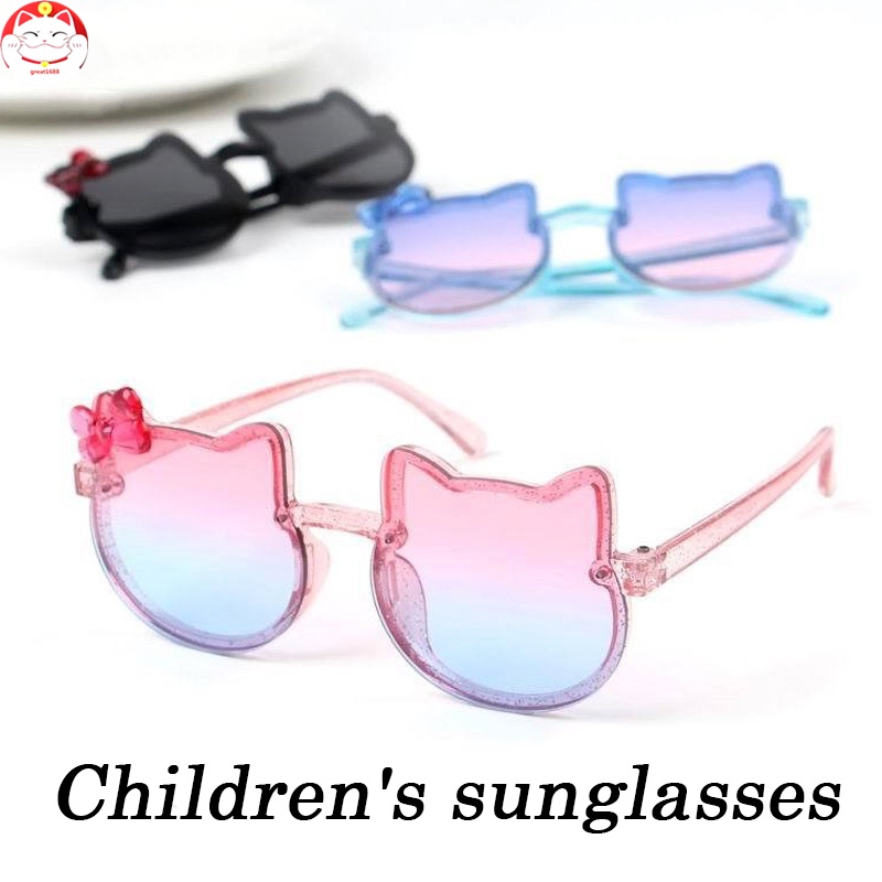 Kacamata Baby Color Bow Sunglasses Cute Round Sunglasses Sun Protection For Party Beach Photography