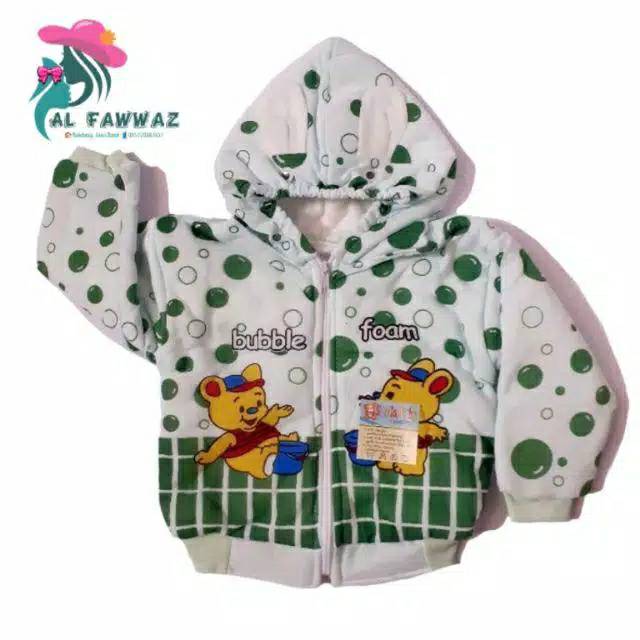 Jaket bayi motif bubble