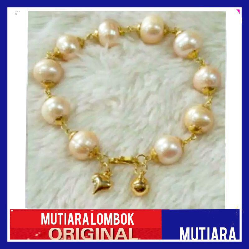 gelang mutiara lombok gelang mutiara lombok asli mutiara tawar perhiasan wanita jewelry pearl
